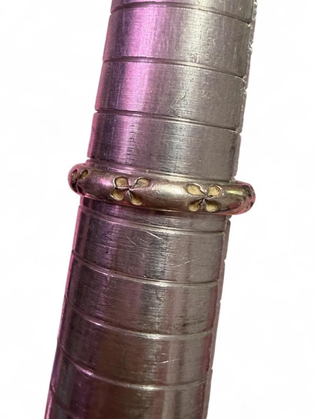Vintage 925 Sterling Silver Southwestern Floral Cutout Band Ring